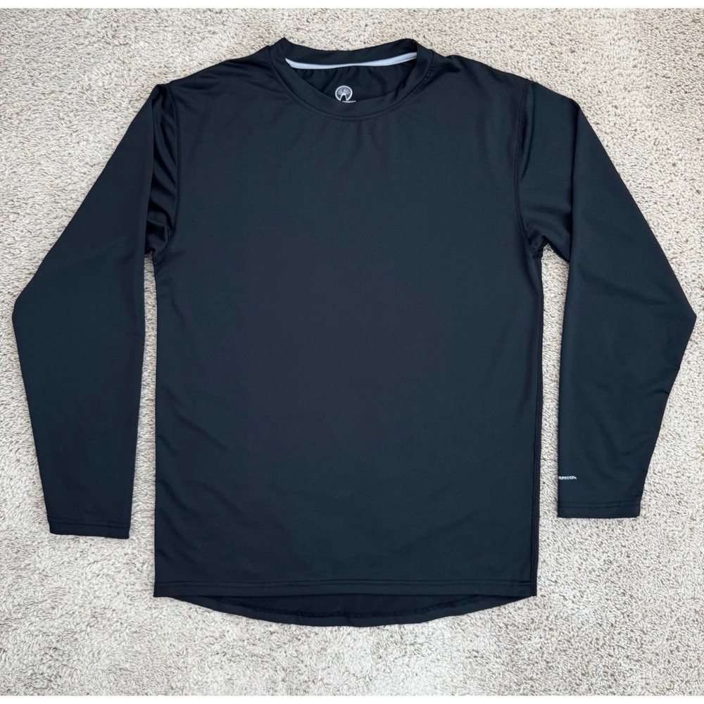 Weatherproof Garment Company Performance Shirt Mens XL Black Long Sleeve Stretch